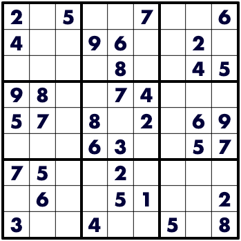 Info about the sudoku puzzle. Sudoku Menu