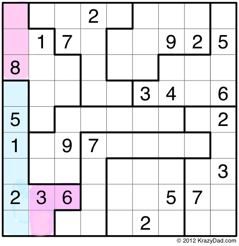 Jigsaw Sudoku - Medium 