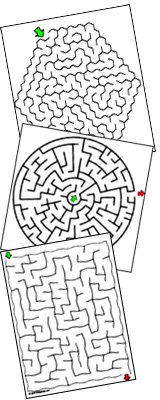 mazes free printables easy to hard