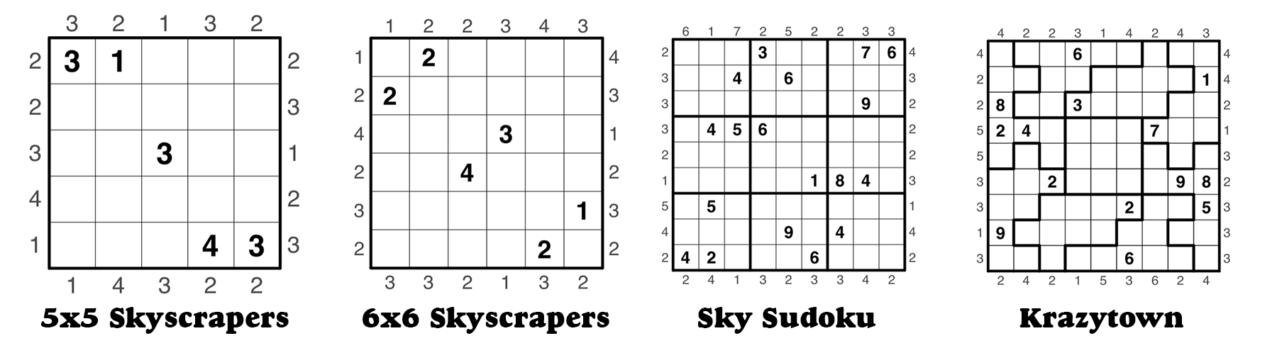 Skyscraper Sudoku - Medium 